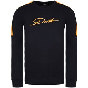 Devote London - Baldwin - Heren Trui - Zwart/Oranje