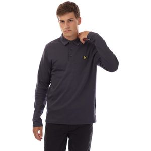 Lyle And Scott - Interlock - Herenpolo - Navy - Lange Mouw
