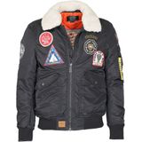 Top Gun - TG23003 - Bomberjack - Met Imitatiebontkraag