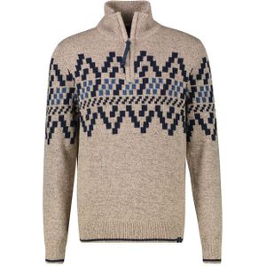 Lerros - Schipperstrui - Tender Beige Melange - Met Noors Motief