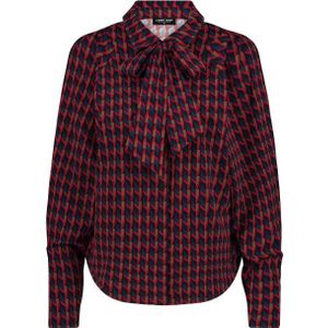 Blouse - Mavis - Blauw - 80% Polyester 20% Elastaan