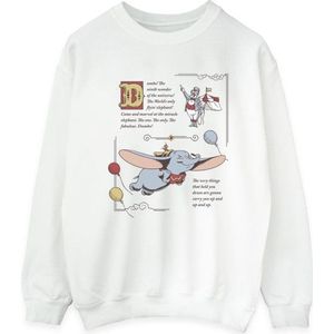 Li-cense Disney dames dumbo story book page sweatshirt