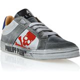 Low-Top Sneakers - Unisex - Vuilleer en Suède - Skull&Bones Print