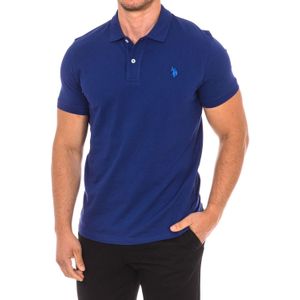 U.s. Polo Assn. - Polo met Korte Mouwen - Blauw - Heren - Katoen