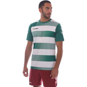 Hummel - Hoop - T-shirt - Groen - Korte Mouwen - 100% Polyester