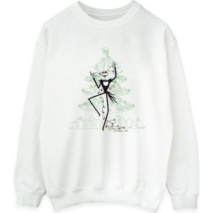 Li-cense Disney dames the nightmare before christmas tree groen sweatshirt