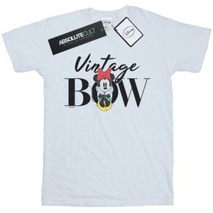 Li-cense Disney dames minnie mouse vintage strik katoenen vriendje t-shirt