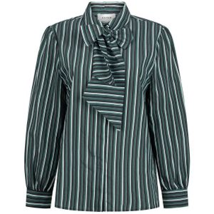 Fenne - Blouse - Ever Green - Lange Mouwen - Verticale Strepen