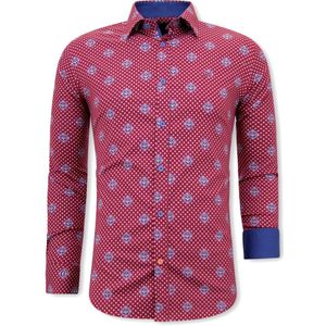 Tony Backer Met print slim fit