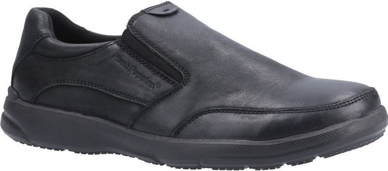 Hush Puppies - Aaron - Leren Loafers - Zwart