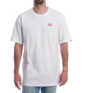 Vans - Left Chest Logo II - T-shirt - Wit - Korte Mouw - Heren - Katoen