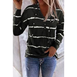 Gestreepte Hoodie Sweatshirt
