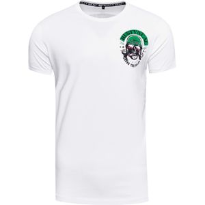 Rusty Neal - Ronde Hals Biker T-shirt - Heren - Normale Pasvorm - 100% Katoen