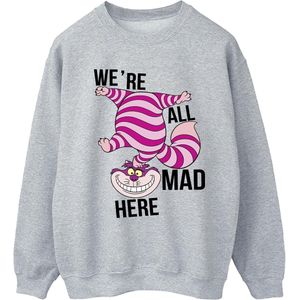 Li-cense Disney dames alice in wonderland allemaal gek hier sweatshirt
