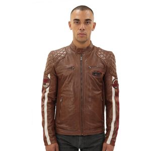 Klassiek - Leren Race-jack - Barcelona - Heren