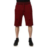 Dolce & Gabbana - Bermuda Shorts - Maroon - 100% Katoen - Regular Fit