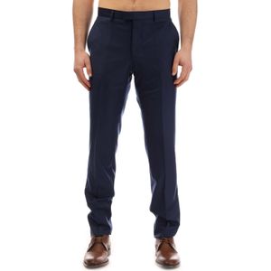 BOSS - T-Glover3 - Broek - Donkerblauw - Regular Fit - 100% Scheerwol