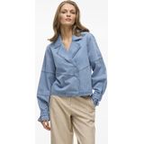 Vila Vivikea denim trenchcoat jacket blue denim
