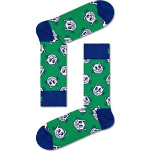 Happy Socks Groene sokken met katjes printjes unisex