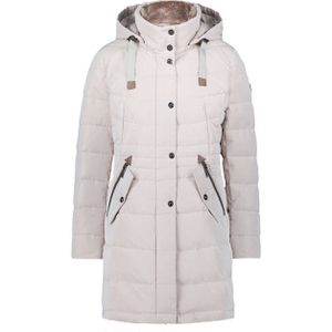 GIL BRET - Wintermantel - Zilvergrijs - Gewatteerde Jas - Met Capuchon