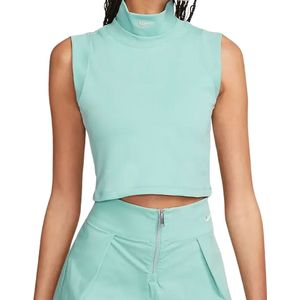 Nike - Mouwloze Cropped Top - Mintgroen
