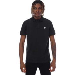 Heren Timberland Millers River Pique Polo Shirt in Zwart