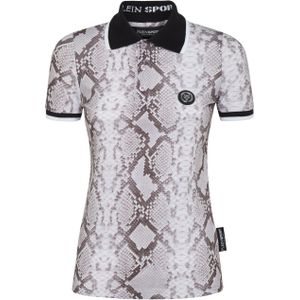Plein - Sport Shirt - Grijs - Python - Poloshirt