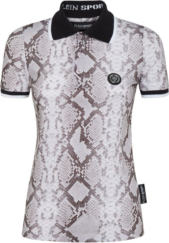 Plein - Sport Shirt - Grijs - Python - Poloshirt