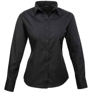 Premier Dames popeline blouse met lange mouwen
