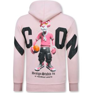 Top-Star Oversized hoodie met capuchon icon panther print