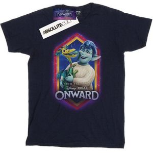 Li-cense Disney dames onward laurel and y crest cotton boyfriend t-shirt