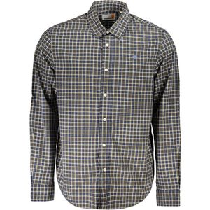 Timberland - Blauw Geruit Shirt - Veelkleurig - Heren - Lange Mouwen