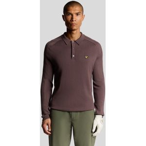 Lyle & Scott - Lange Mouwen Polo Shirt - Paars
