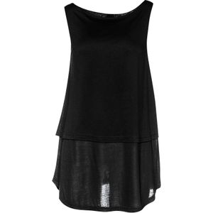 Gelaagde Tuniek - Zwart - Mouwloos - Soepele Stof van Tencel