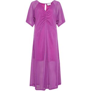 Weense midi-jurk in lila