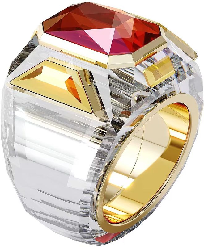 Chroma - I Collection - Ring - Goudkleurig - Metaal - Glas