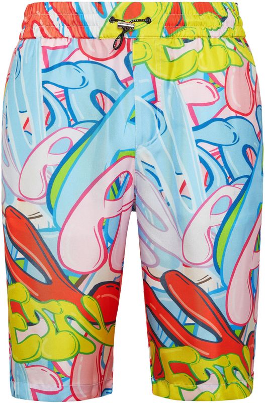 Philipp Plein - Bombing Graffiti Shorts - Veelkleurig - Korte Broeken