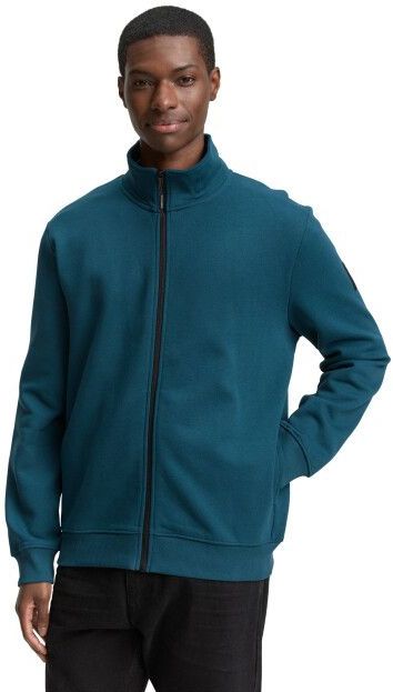 TOM TAILOR DENIM - Sweatvest - Donkergroen