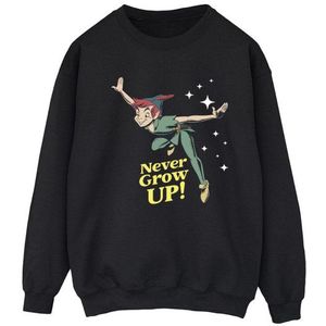 Li-cense Disney dames peter pan never grow up sweatshirt