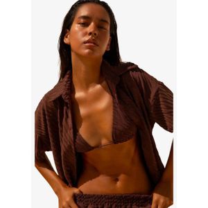 The Lola Club - Dames Blouse - Bruin - Indy