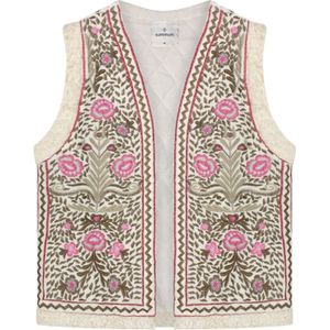 Summum 9s110-11729 120 gilet embroidered velours multicolour