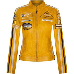 Dames - Bikerjack - Zwart - Agadir - Lederen Jas