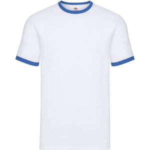 Fruit of the Loom - Heren Ringer 160 T-shirt - Groen - 100% Katoen