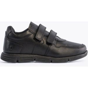 Hush Puppies - LUCAS - Leren Sneakers - Zwart - Jongens
