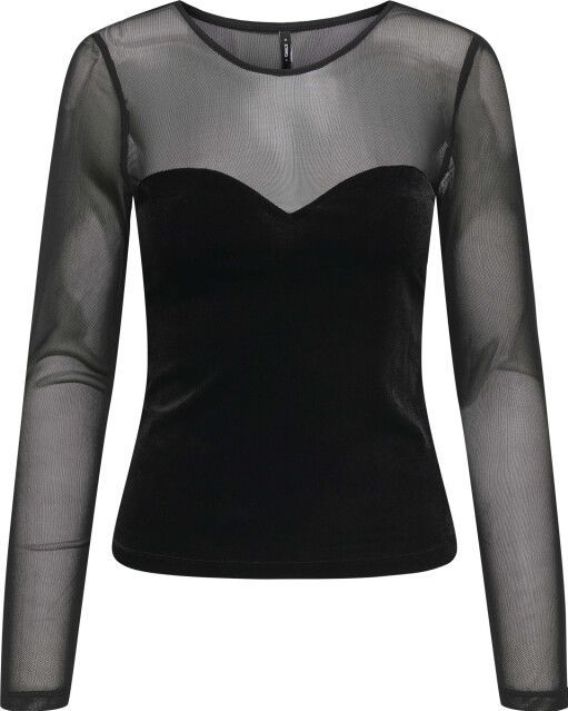 Onlsmooth - Top - Kanten Detail - Lange Mouwen - Regular Fit