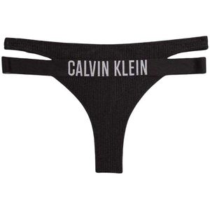 Calvin Klein Bikinibroekje met geribd detail voor dames