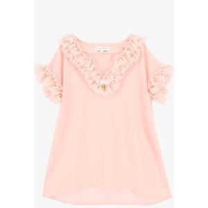 Angels Face - Irena - Kaftan - Sparkle Pale Pink - Tulle Lagen met Glitters