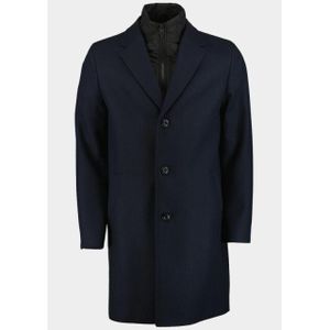 HUGO Red - Milogan2541 - Wollen Jas - Blauw