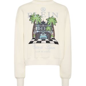 Philipp Plein - Sweatshirt LS New Port Beach Cut - Beige - Katoenfleece