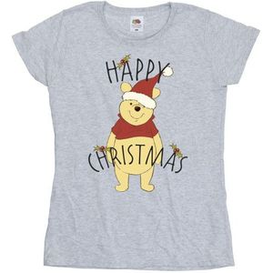 Li-cense Disney dames winnie the pooh vrolijk kerstmis geheel katoenen t-shirt
